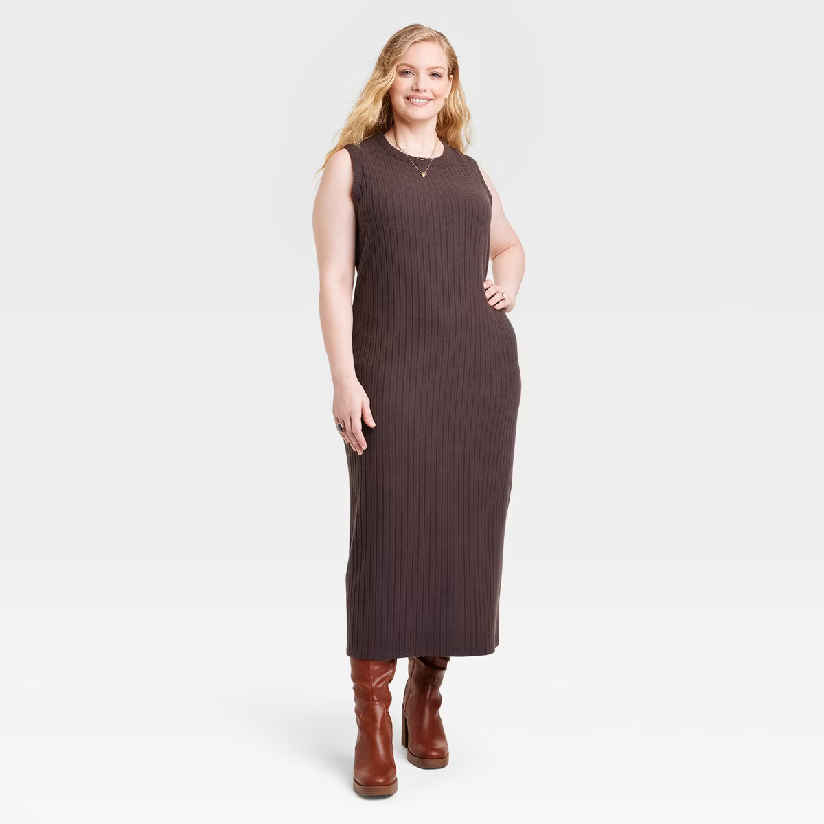 Women's Rib Knit Midi Dress - Universal Thread™ | Target