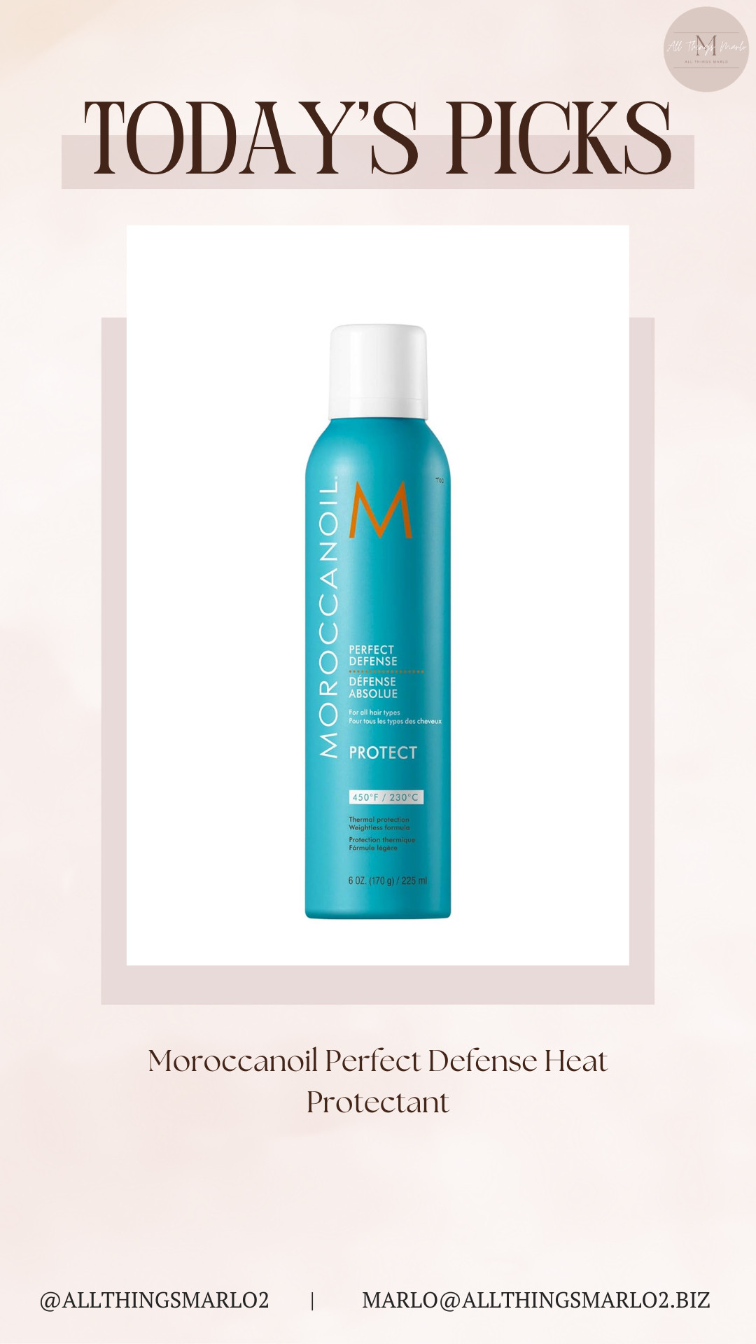 Moroccanoil Perfect Defense Heat Protectant 

 #LTKgrwm #LTKselfcare #LTKBeauty
