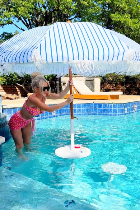 Summer fun. Pool party. Pool ideas. Pool furniture. In water bar stools  

#LTKparties #LTKhome #LTKSeasonal
