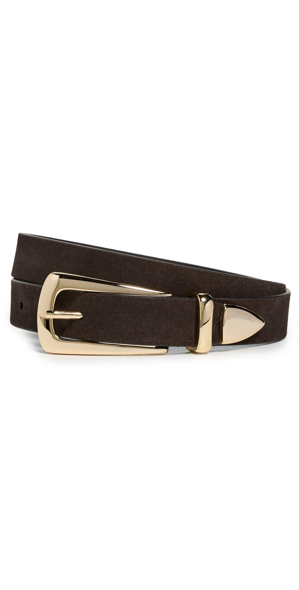 Favorite Daughter The Suede Statement Belt Chocolate/Gold L | Shopbop