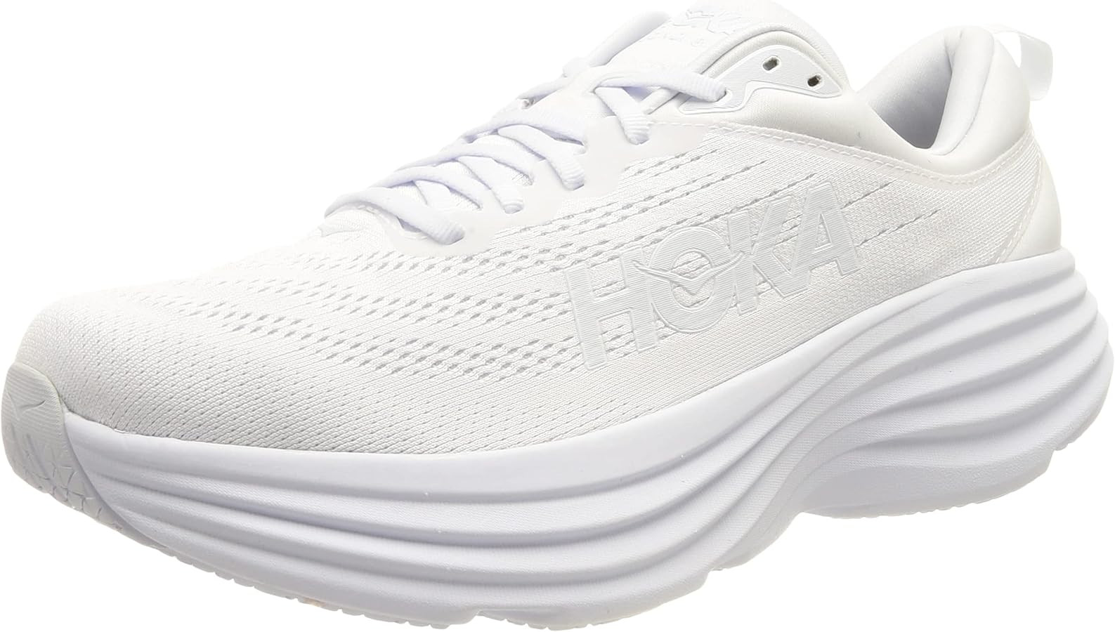 HOKA ONE ONE Womens Bondi 8 Textile Trainers | Amazon (US)