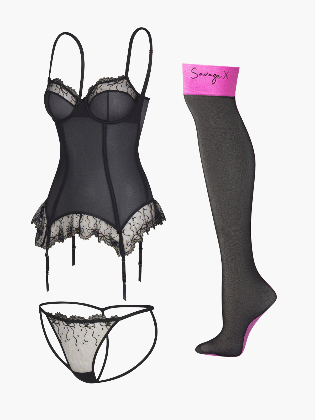 Loveline Basque 3-Piece Set | Savage x Fenty - North America