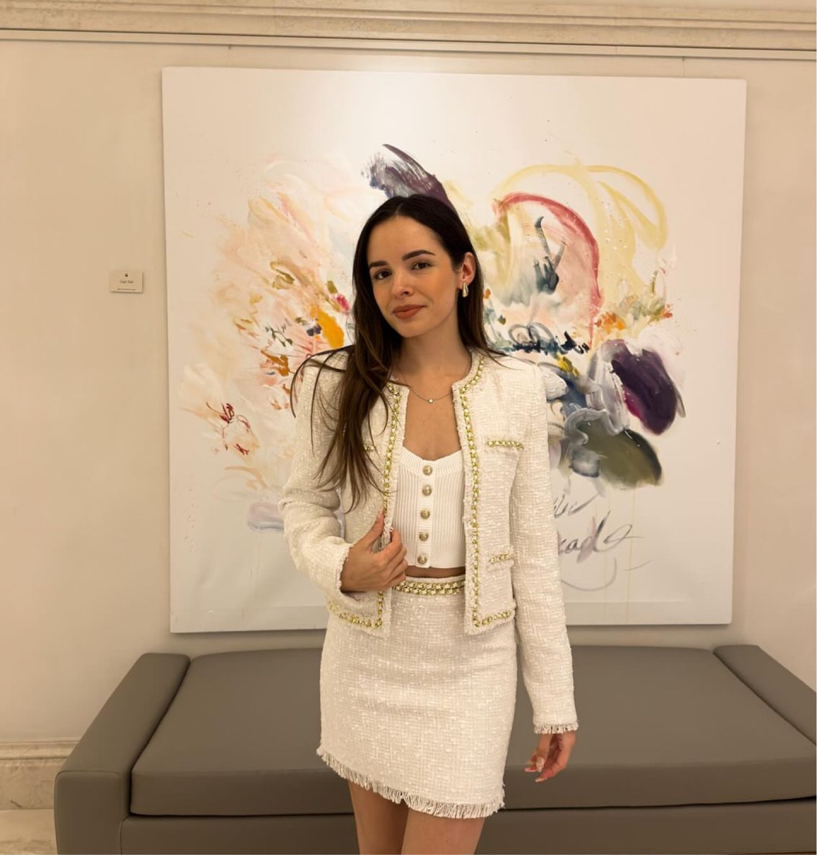 I love how versatile this white tweed set is, I can already imagine all the different ways I’m going to style this jacket and skirt. This would be for such a cute pre-wedding party outfit. #bridal #whiteoutfits 

#LTKworkwear #LTKwedding #LTKstyletip
