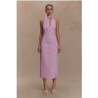 Simona Halter Neck Midi Dress / Blush Pink | MESHKI | S | MESHKI US