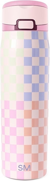 Simple Modern Water Bottle with Straw & Handle | 24oz | Checkered | Amazon (US)