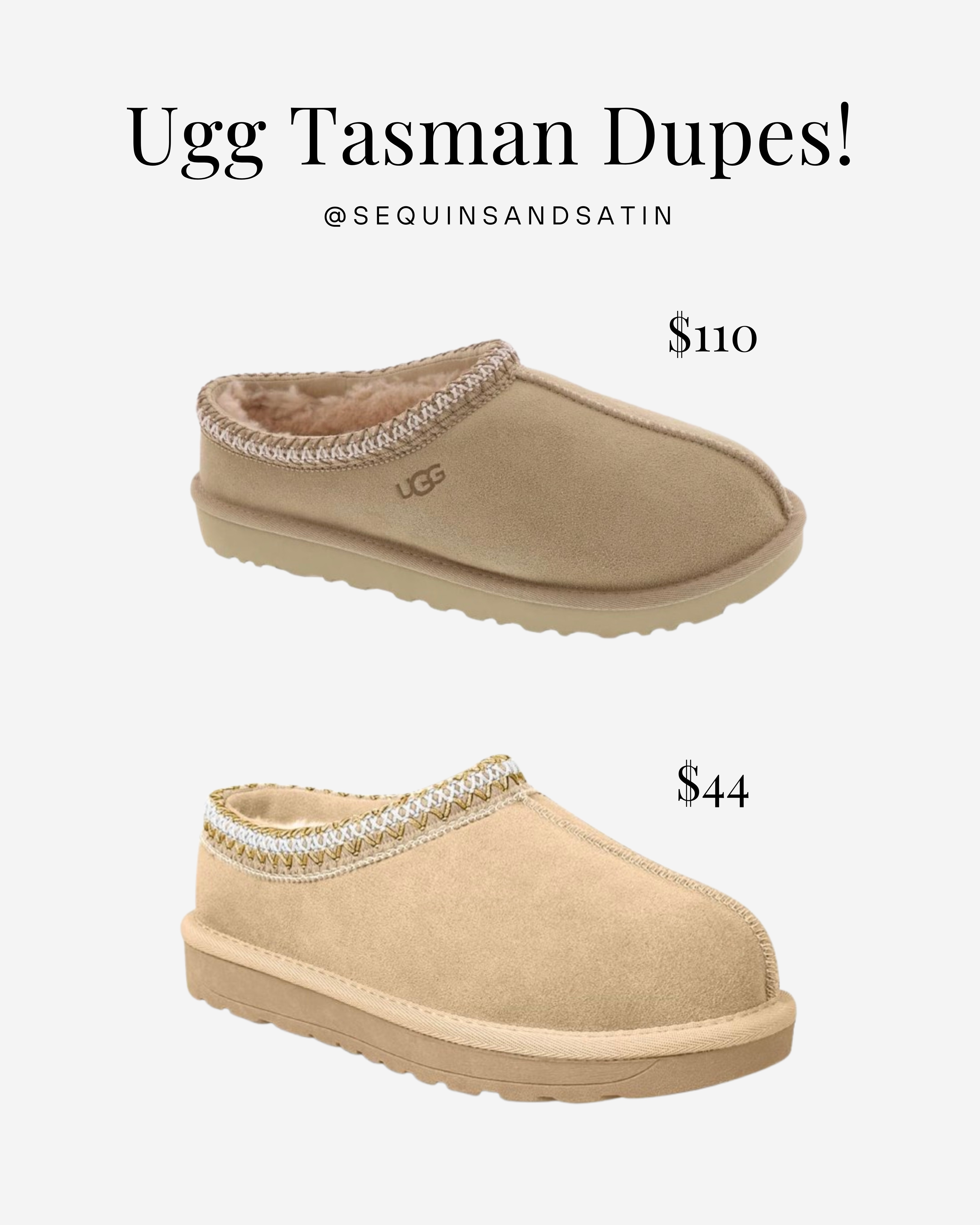 Ugg tasman dupes from amazon!

*NOT knockoffs, just a similar look for less $

Ugg slipper dupes / Ugg Tasman dupes / Ugg tazz dupes / Ugg dupes / Ugg tasman mustard seed dupes / Ugg tasman sand dupes / ugg slippers dupes / ugg inspired slippers / amazon ugg dupes / amazon ugg slipper dupes 

 #LTKSeasonal #LTKFindsUnder50 #LTKFindsUnder100