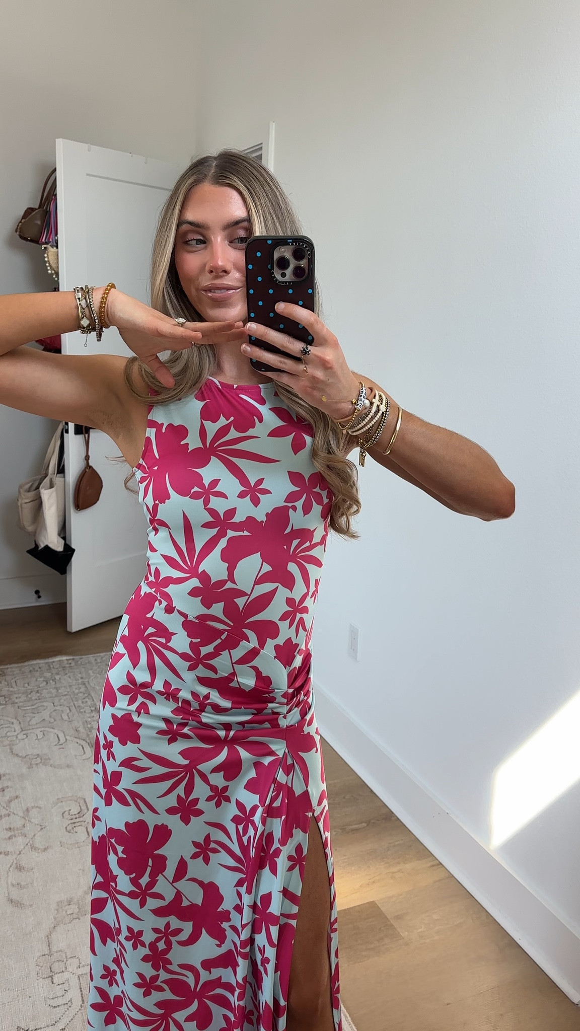 @balticbornclothing dress size xs and I’m 5’4. My code is SLOANEBB15. A breezy, sculpting maxi designed for effortless day-to-night wear. The Risa Maxi Dress pairs a light blue base with magenta-pink florals and thoughtful draping to flatter the waist while allowing comfortable movement.

#LTKSaleAlert #LTKWedding #LTKootd