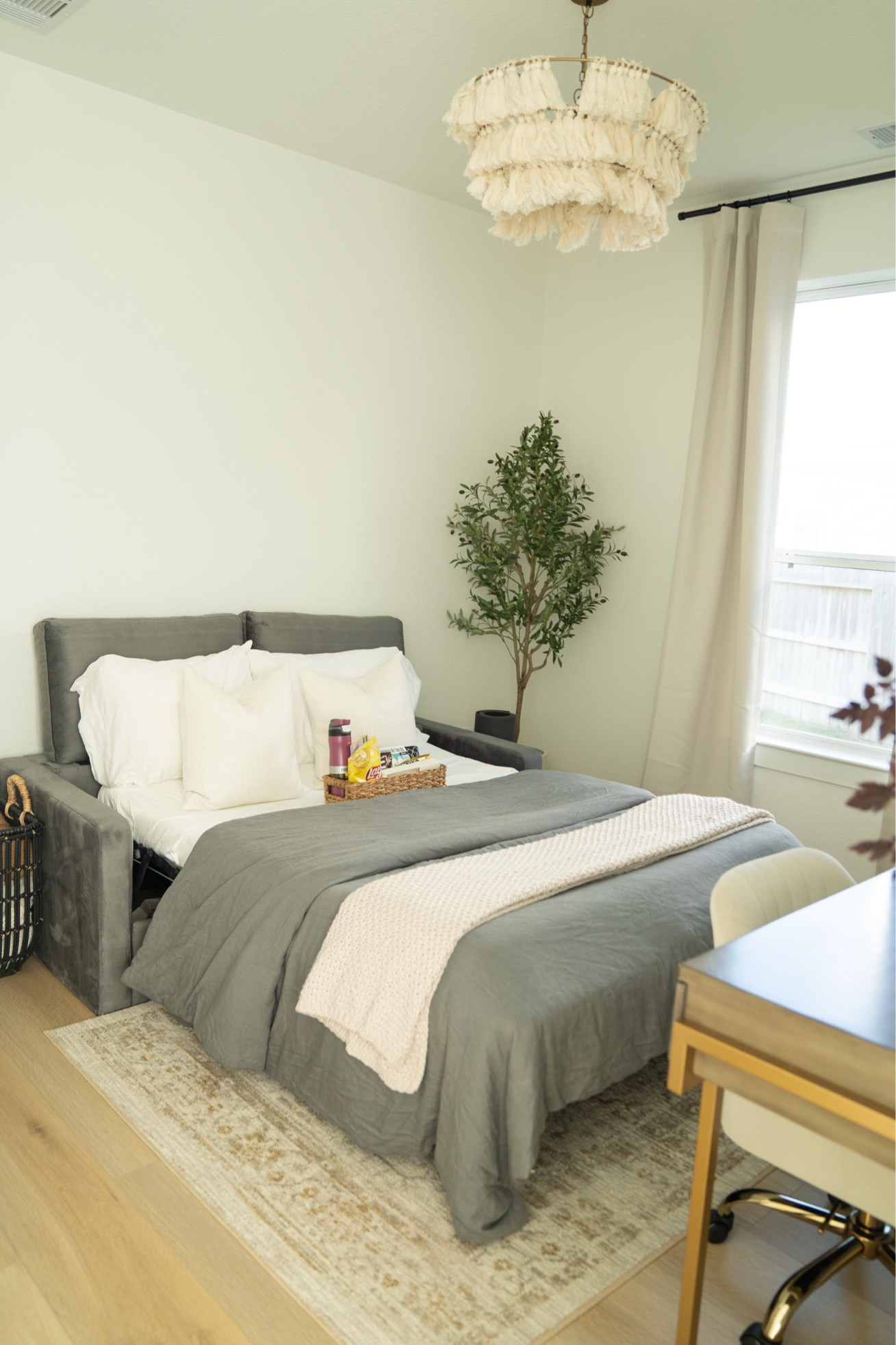 My office doubled as a guest room! When I purchased my home I knew I didn’t want to designate a room as a guest bedroom because it’s a waste of space imo (especially considering I have a few overnight guests a year 😂). SO I had to get creative! I ordered this pull-out sofa which is surprisingly super comfortable 🙌🏾 and it’s worked like a charm! I also love to add a bit of decor to make it feel warm and cozy without overdoing it! Definitely a MUCH simpler (and more useful) option for having guests! 

#LTKStyleTip #LTKSaleAlert #LTKHome