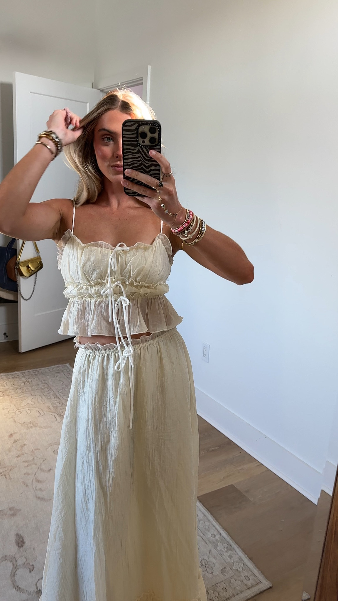 Outfit for my birthday dinner. I’m wearing @12th Tribe matching set in size XS. Mentally frolic this Summer in the Dahlia Baby Yellow Tank. Made from dainty lightweight fabric with the cutest front tie details, this cropped tank is the Tribes favorite vacation piece. It looks sooo good with jeans, but even better with our matching Dahlia Baby Yellow Maxi Skirt. Celebrate what's left of Spring by looking and feeling cute while the days are still long. My shoes are actually from Walmart.

#LTKootd #LTKdayinmylife #LTKSeasonal