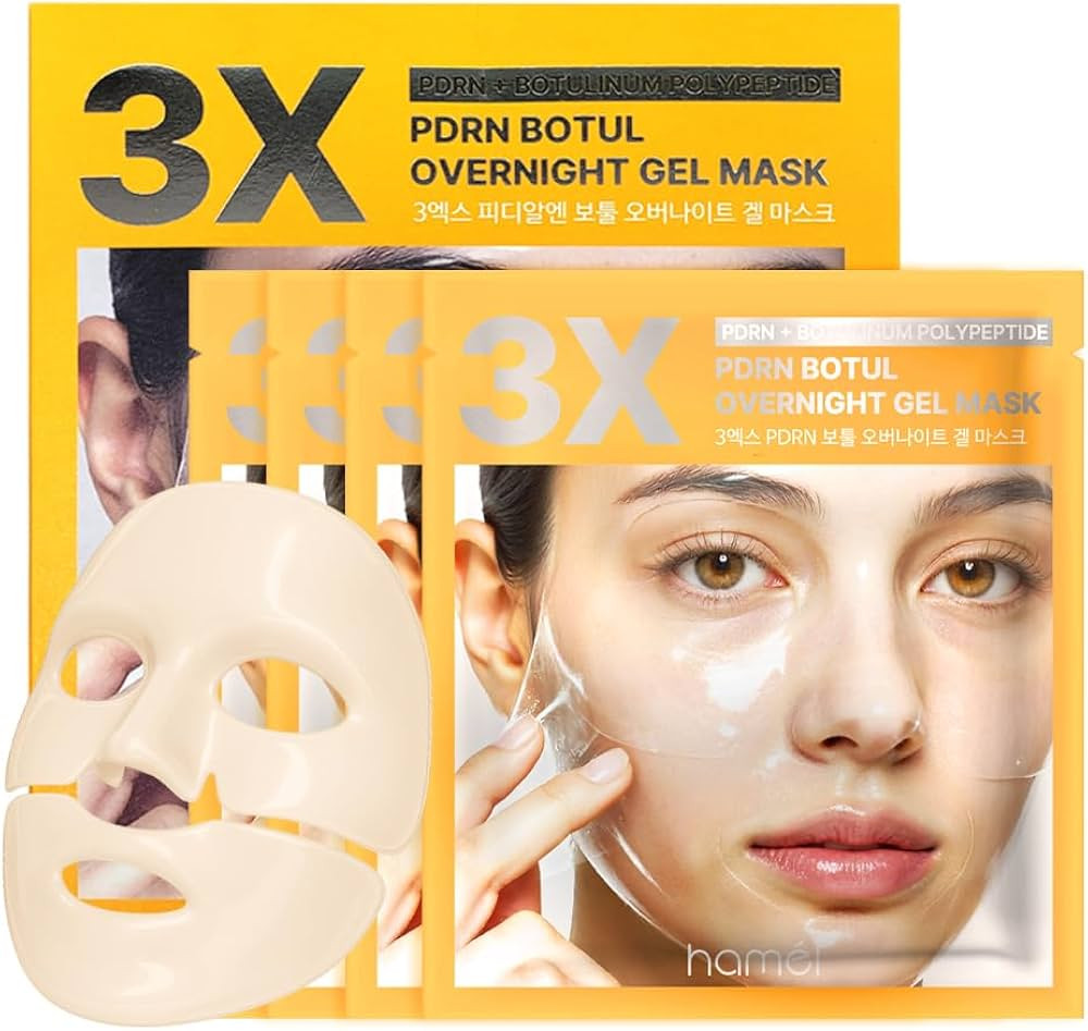 HAMEL 3X PDRN BOTUL OVERNIGHT GEL MASKㅣkbeauty Hydrating Hydrogel MaskㅣSkin Firming & Radianc... | Amazon (US)