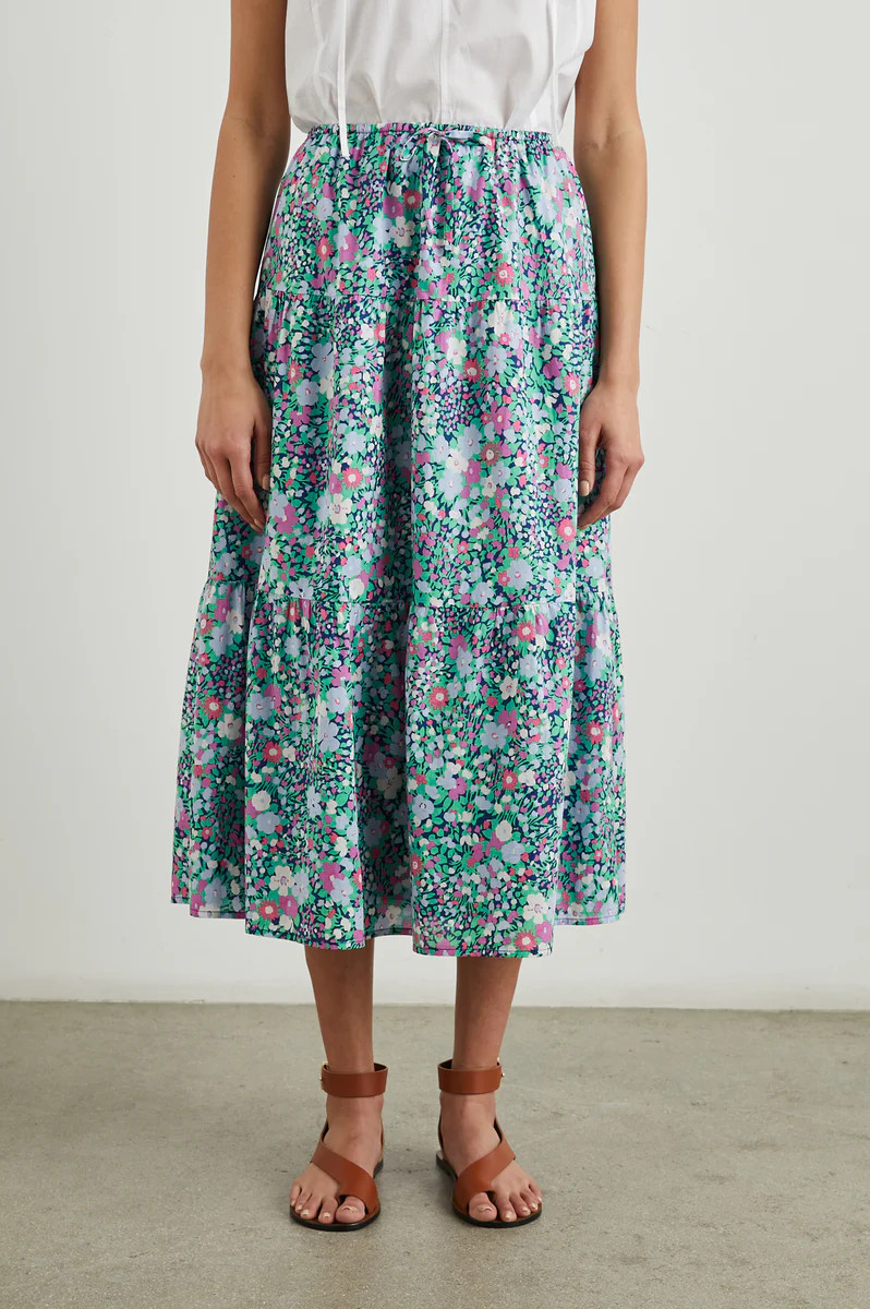 MARY SKIRT - NAVY LEILANI FLORAL | Rails