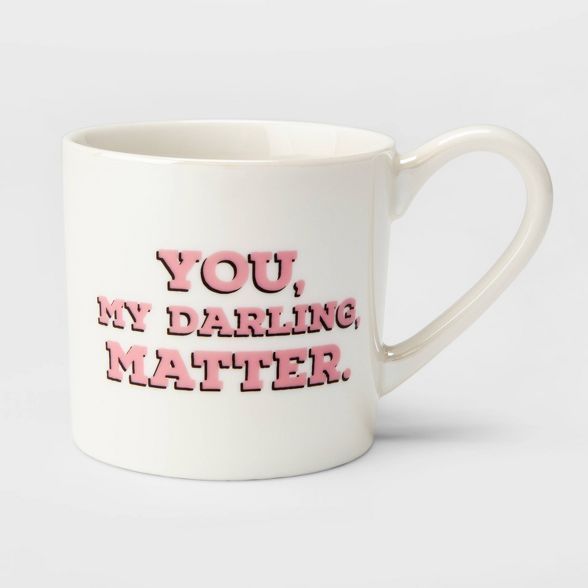 12oz Porcelain You, My Darling, Matter Mug Cream - Threshold™ | Target