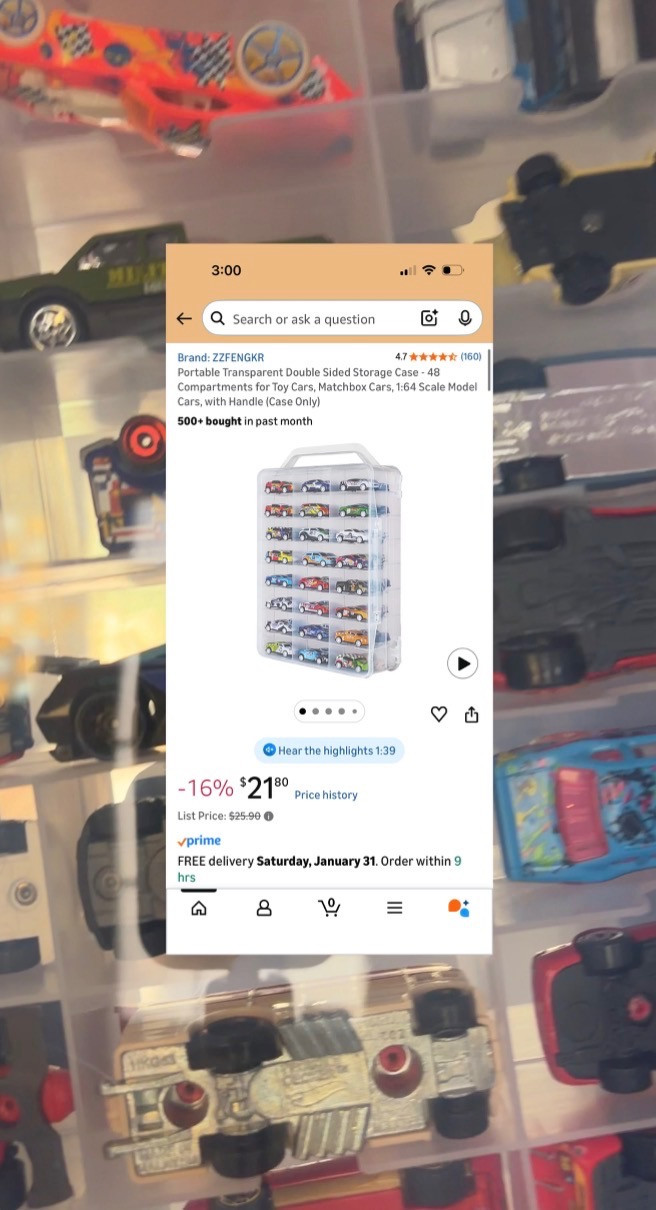 Hotwheels storage that is sturdy 

 