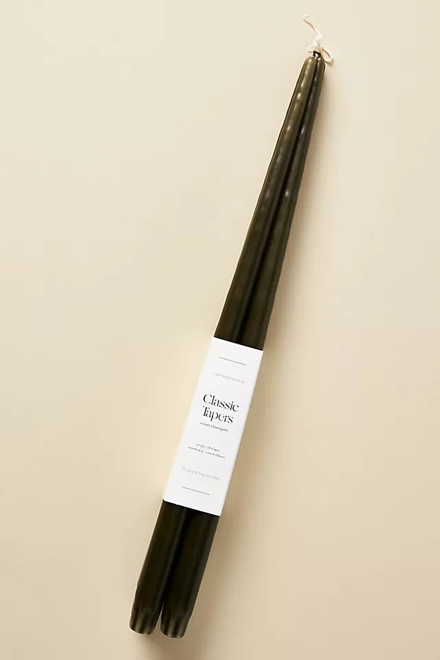 18" Classic Taper Candles, Set of 4 | Anthropologie (US)