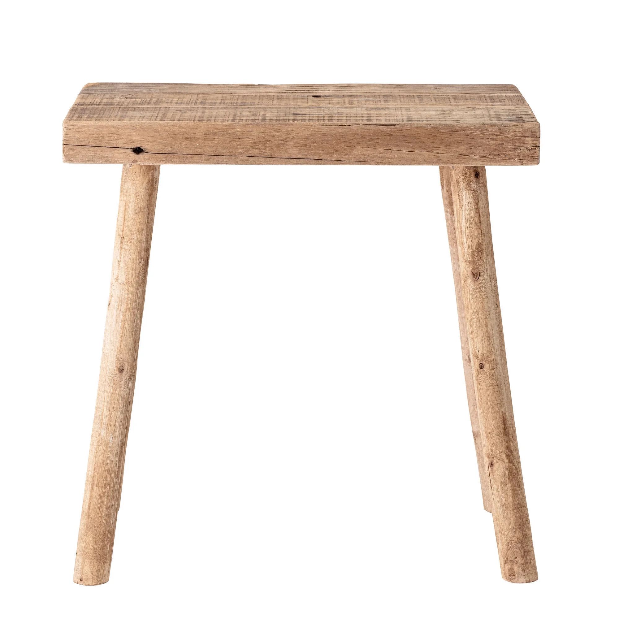 Bloomingville Long Reclaimed Wood Stool, Natural | Walmart (US)