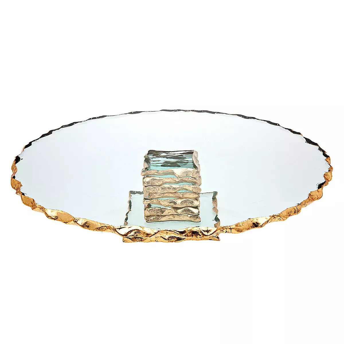Godinger Silver Harper Gold Finish Edge Large Footed Cake Stand | Kohl's
