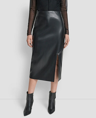 Women's Side Zip Pencil Midi Skirt | Macy's