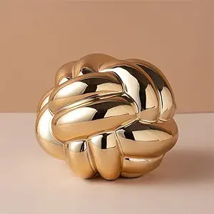 Gold Knot Decor, Shelf Decor Accent, Bookshelf Decor for Living Room, Coffee Table Decor, Modern ... | Amazon (US)