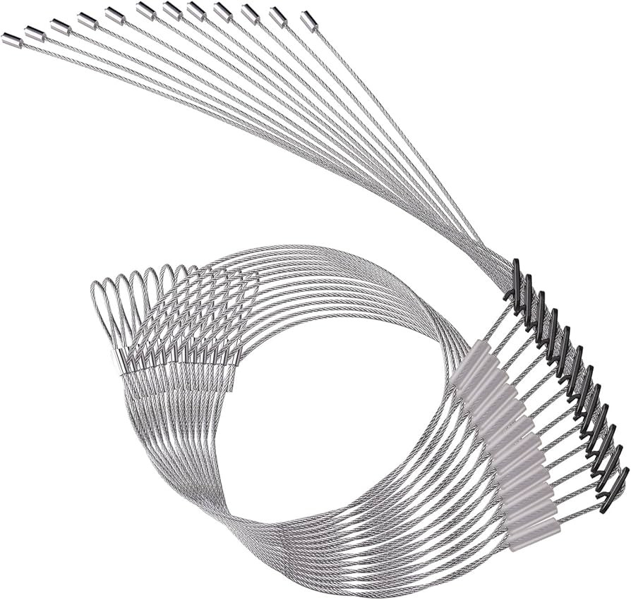 12Pcs Trap Wire (36in Long 1/16 7x7 Cable), Easy to Carry, 80 lb Breaking Strength | Amazon (US)