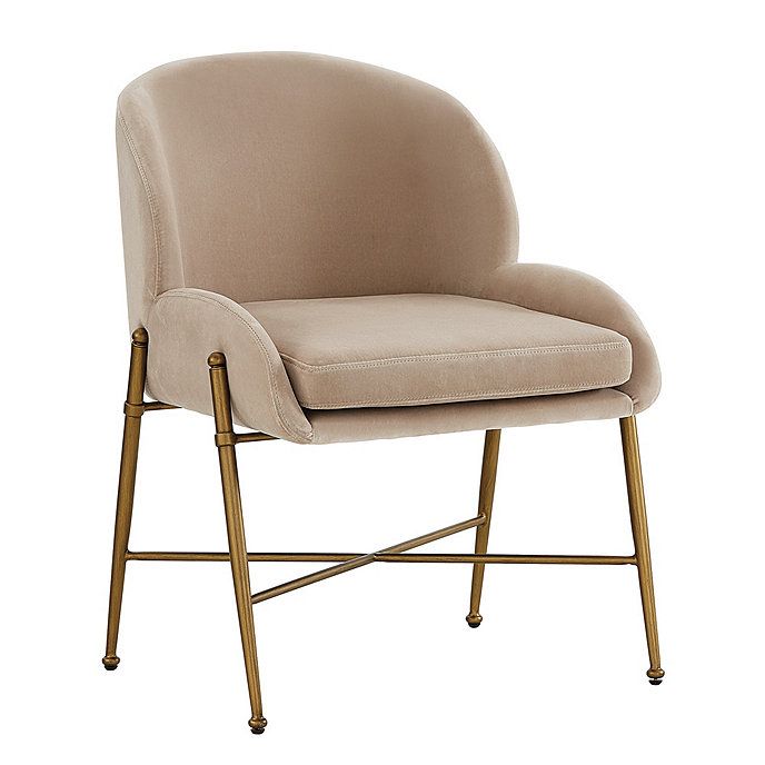 Hazel Velvet Upholstered Dining Chair | Ballard Designs, Inc.