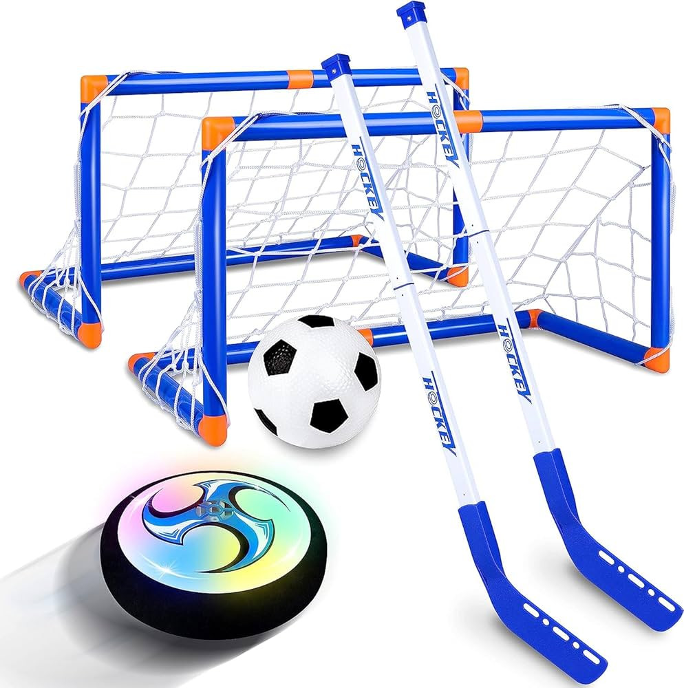 STREET WALK Kids Toys - Hover Hockey Set with Rechargeable Hover Soccer 2 Goals - Air Power Train... | Amazon (US)
