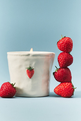 Bistro Strawberry Icon Ceramic Candle | Anthropologie (US)