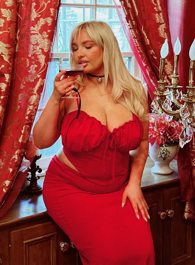 Orianne Corset Top Red Curve | Princess Polly US