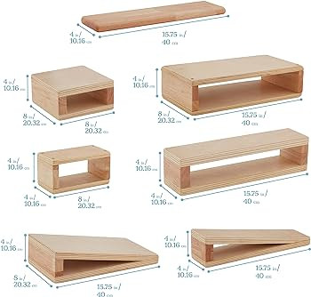 ECR4Kids Hollow Block Set, Wooden Toys, Natural, 18-Piece | Amazon (US)