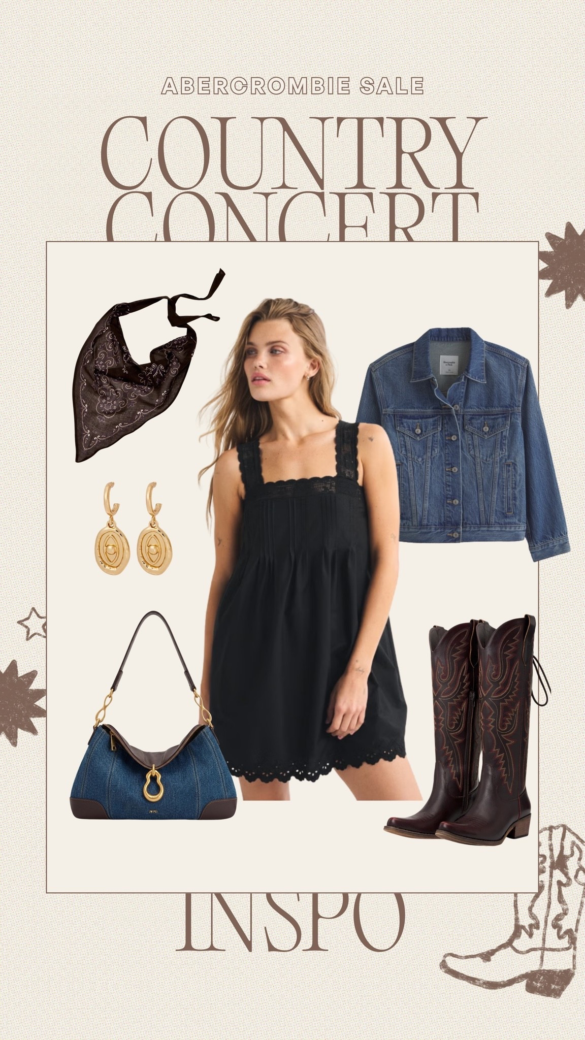 Country concert inspo + @abercrombie sale🤎 Code: AFLTK for additional 20% off