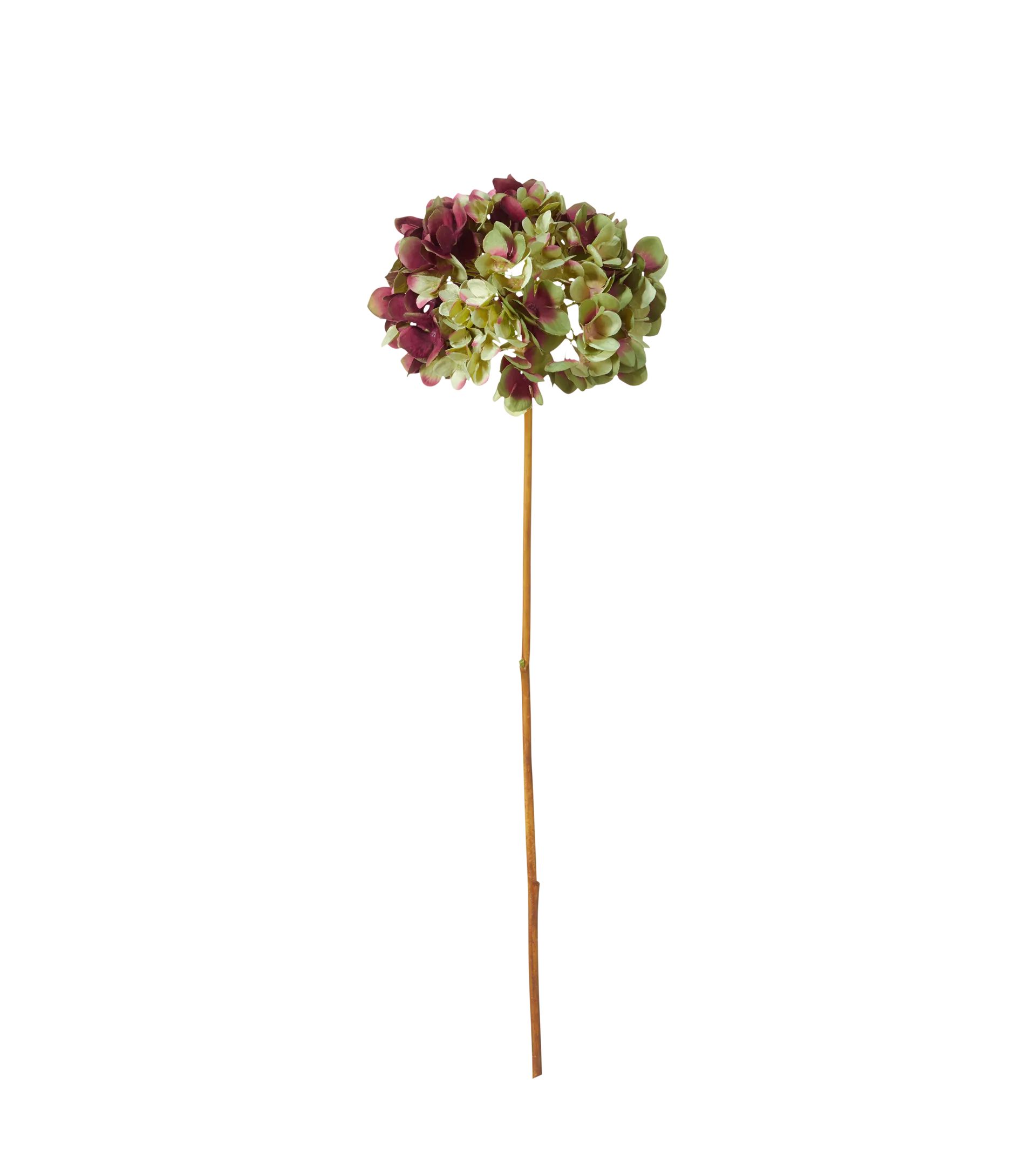 Faux Mophead Hydrangea Stem - Multi | OKA US