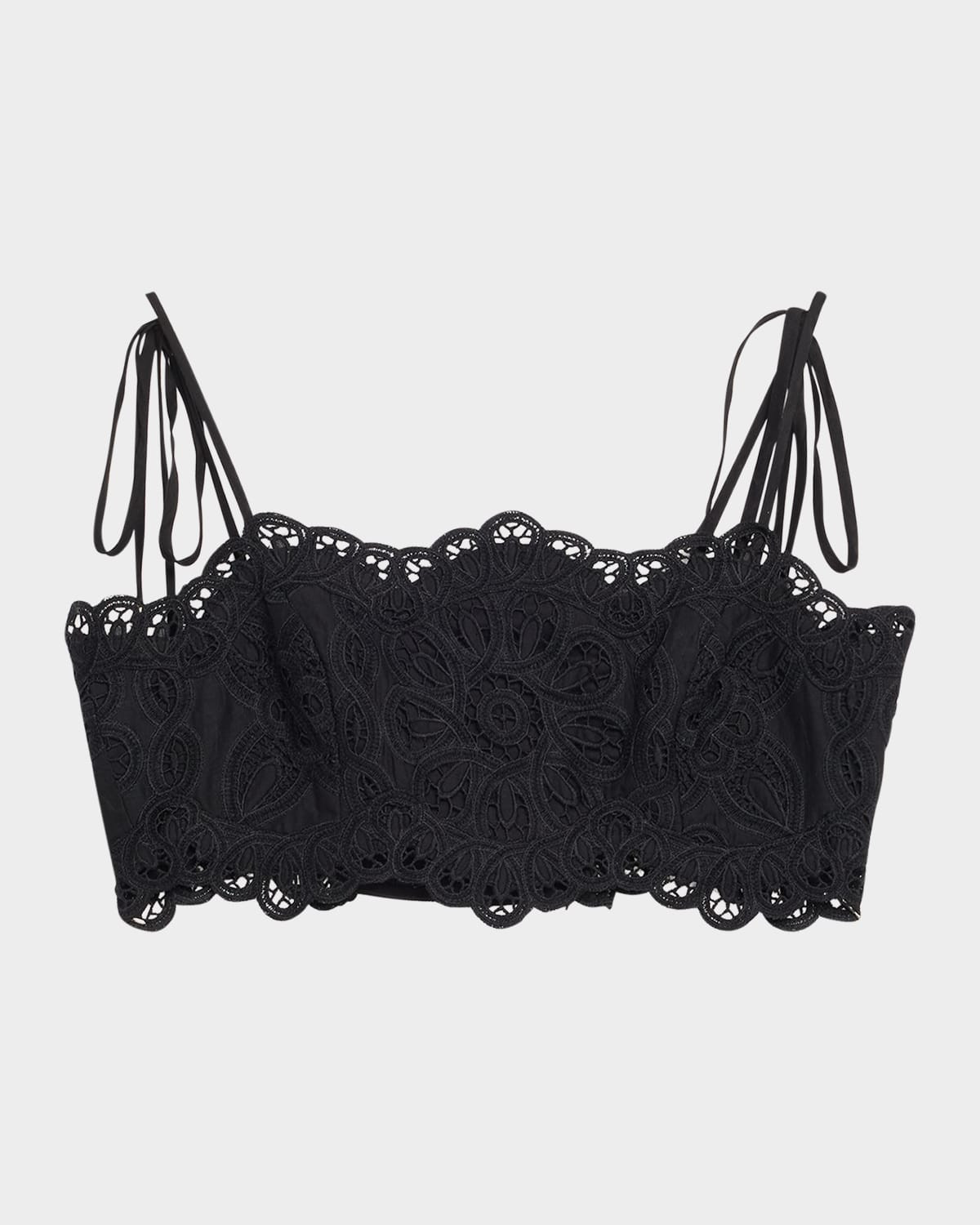 Rhiannon Embroidered Tie Bodice | Neiman Marcus