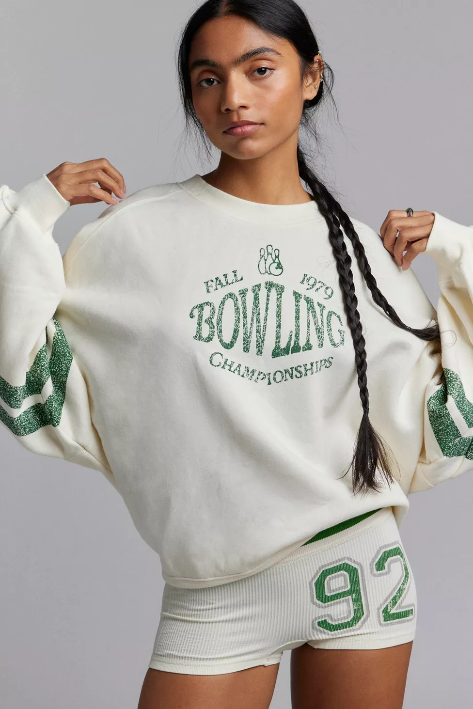 BDG Tasha Bowling Graphic Crew Neck Pullover | Urban Outfitters (US and RoW)