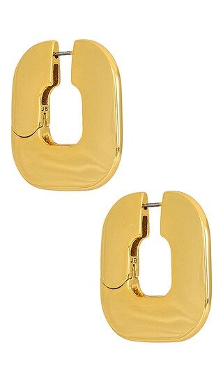 Disc Hoops in Gold | Revolve Clothing (Global)