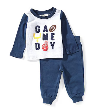 Adventurewear 360 Baby Boys Knit Game Day Long Sleeve Crew Neck Top & Pants 2-Piece Set | Dillard... | Dillard's