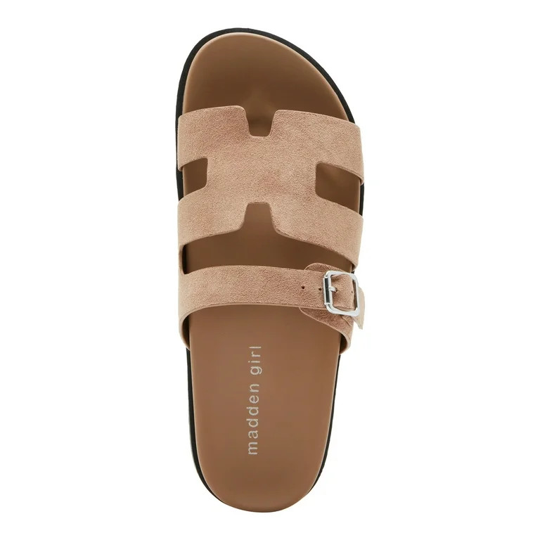 Madden Girl Women's Darlaa Footbed Flat Slide Sandal | Walmart (US)