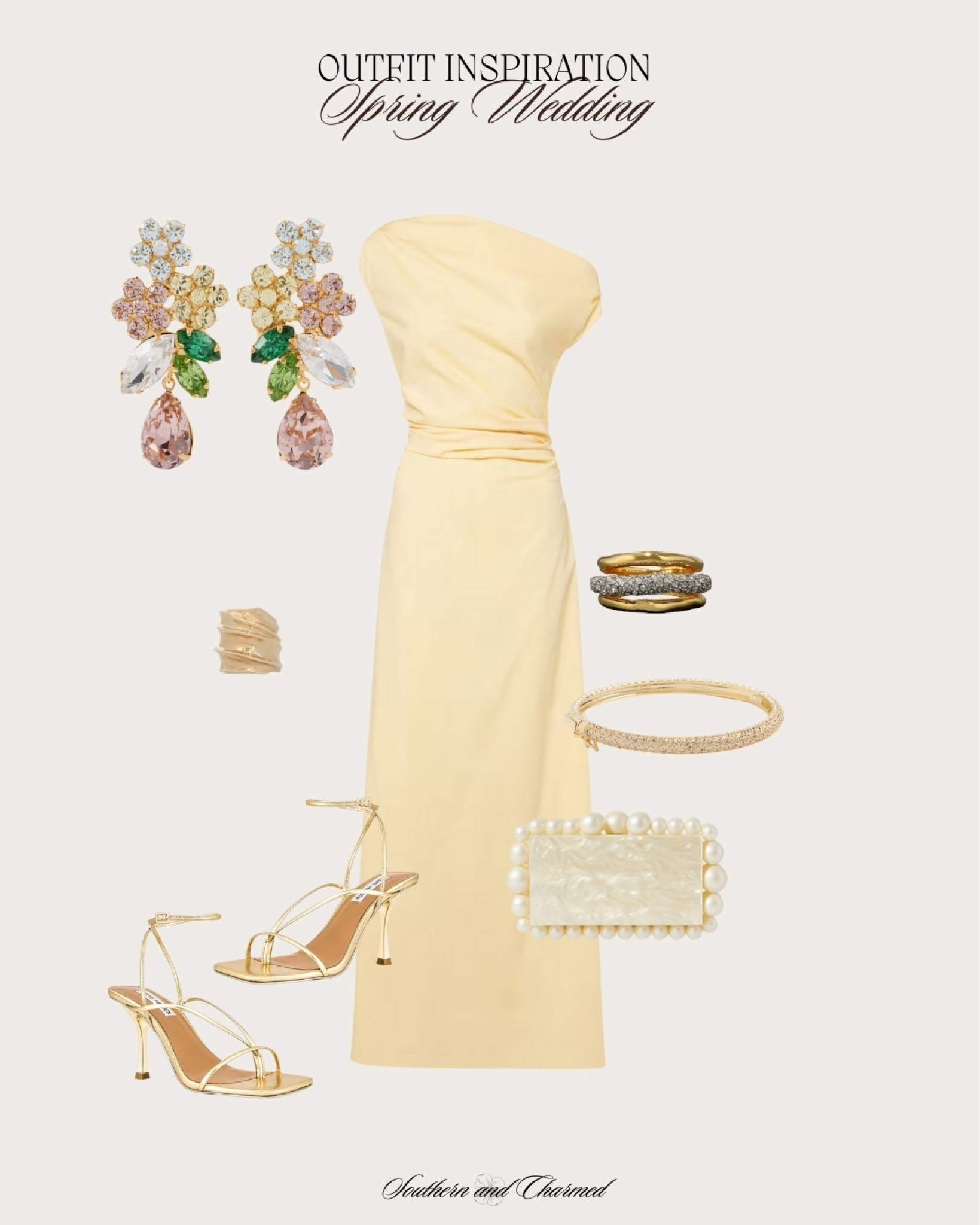 Yellow cocktail dress, pink and yellow statement earrings, resort wear, spring wedding guest dress, spring dress, off the shoulder dress, asymmetrical dress 

#LTKStyleTip #LTKSeasonal #LTKWedding