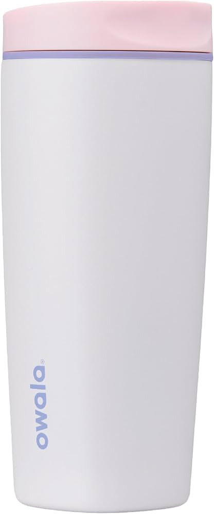 Owala SmoothSip Slider Ceramic-Lined Insulated Stainless Steel Coffee Tumbler, No Metallic Taste ... | Amazon (US)