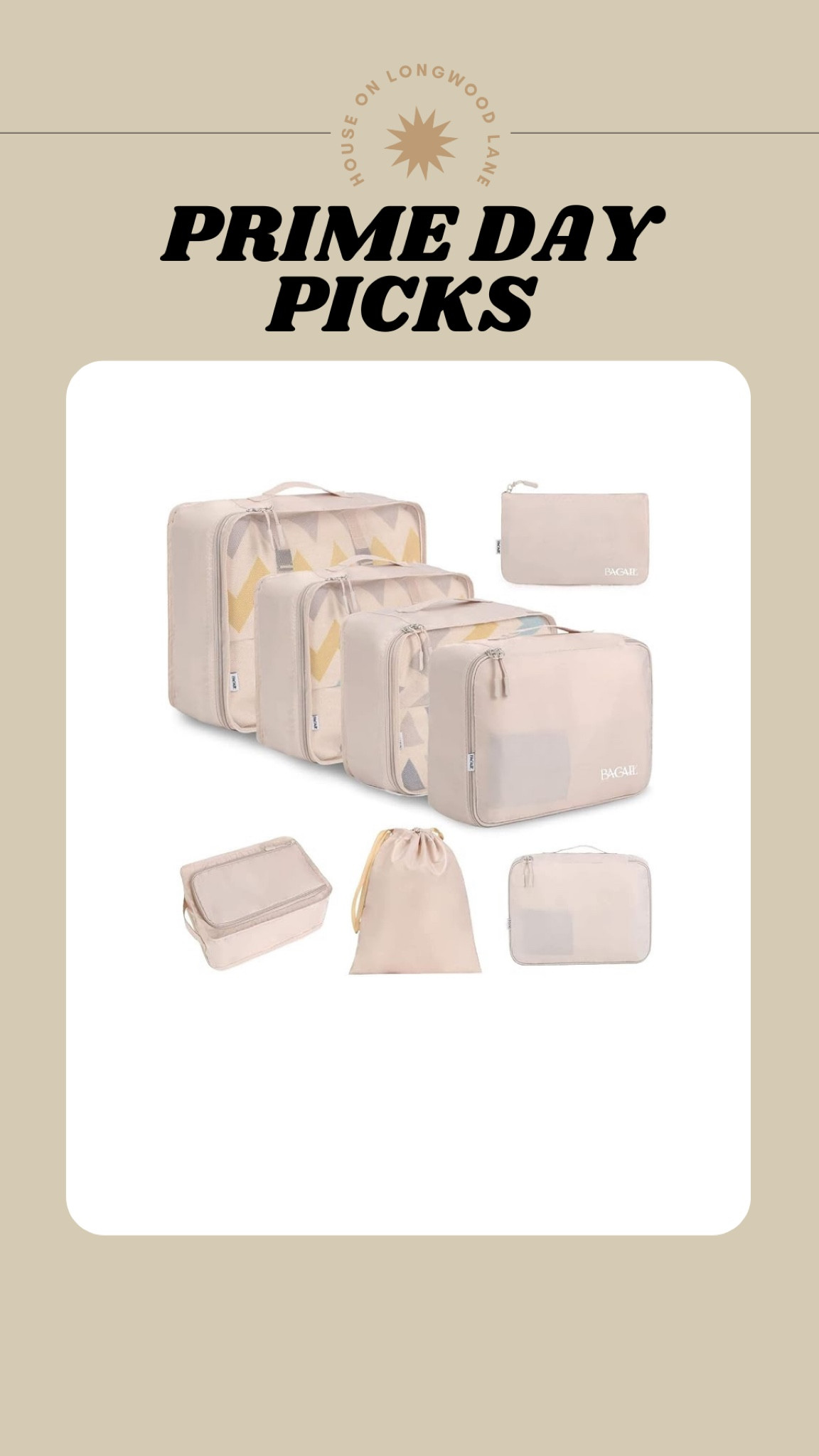 #PrimeDay picks! Save 32% off this 8 set luggage packing cubes. You can never have enough and they make packing/unpacking so much easier. 

#LTKTravel #LTKSaleAlert