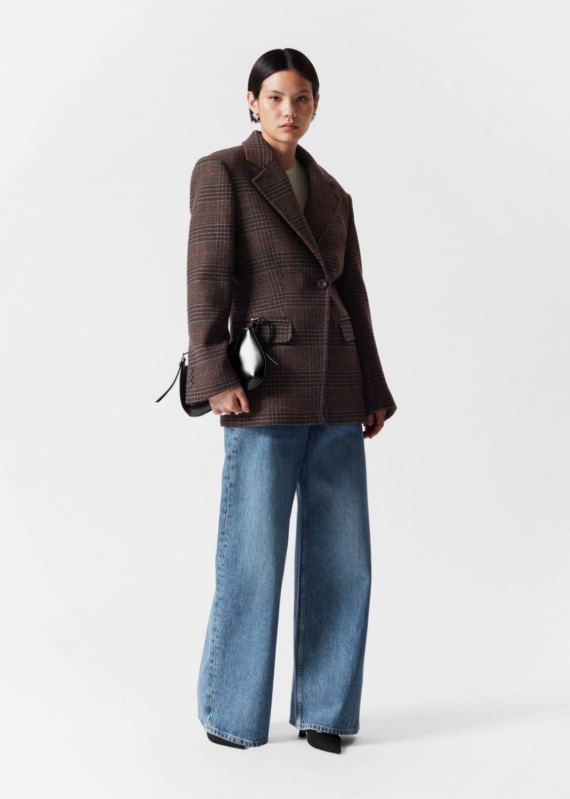 Structured Tweed Blazer - Brown | & Other Stories US