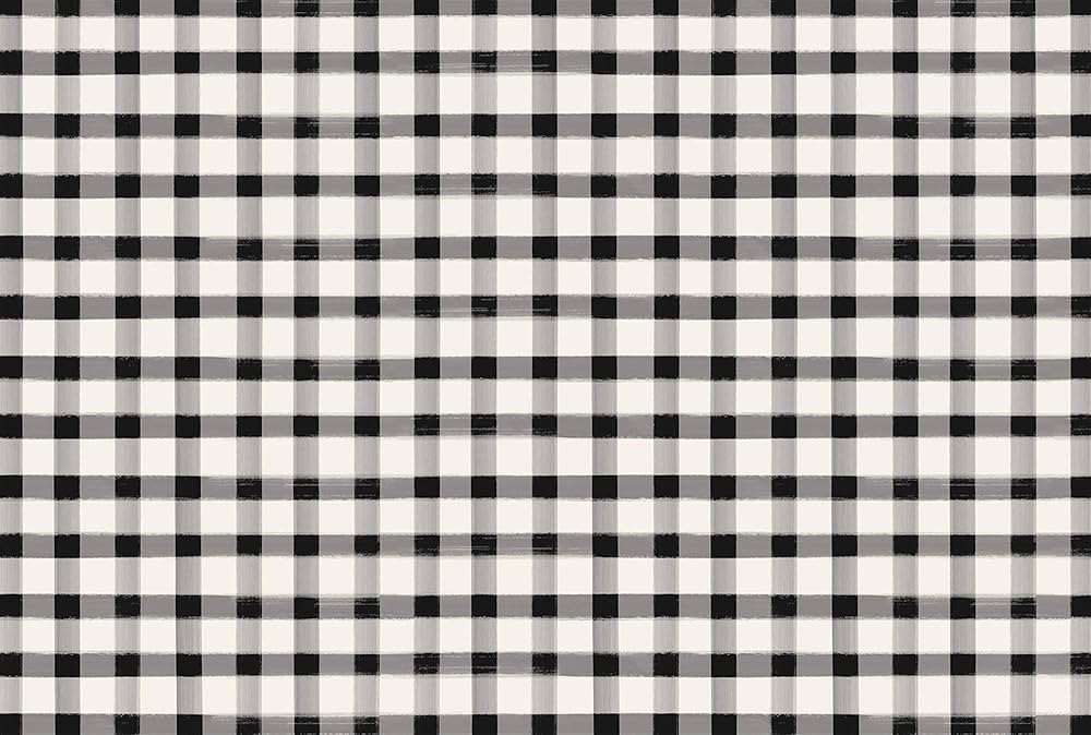 Hester and Cook Paper Placemats for Dining Table - Black White Buffalo Check Plaid Pattern Place ... | Amazon (US)