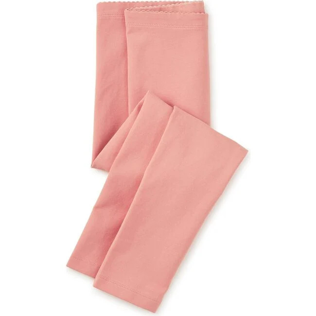 Tea Collection | Solid Leggings, Dusty Coral (Pink, Size 9-12M) | Maisonette | Maisonette