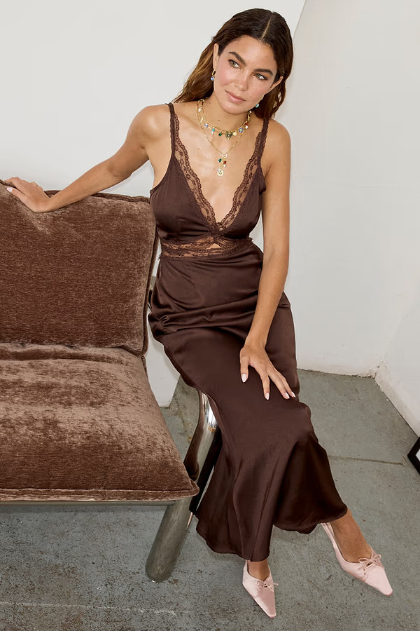 Chocolate Mimi Dress | Never Fully Dressed (UK & IE)