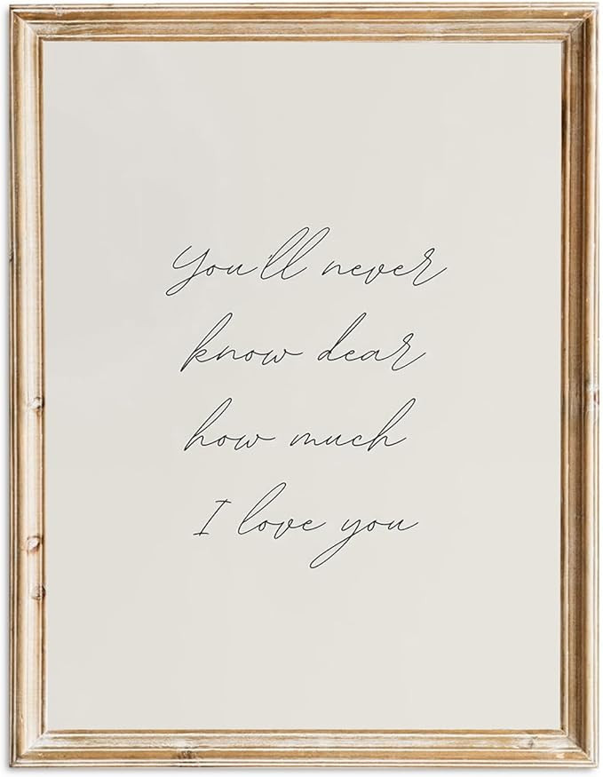 Vintage Nursery Wall Art Farmhouse Kid's Room Decor Print Vintage Baby Love Quote Poster Baby Gir... | Amazon (US)