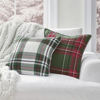 Cozy Plaid Pillow | Grandin Road | Grandin Road