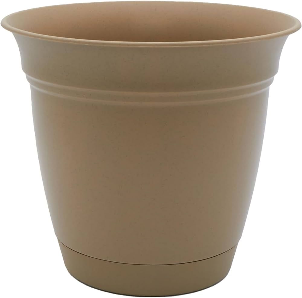 The HC Companies 16 Inch Eclipse Round Planter with Saucer - Indoor Outdoor Plant Pot for Flowers... | Amazon (US)