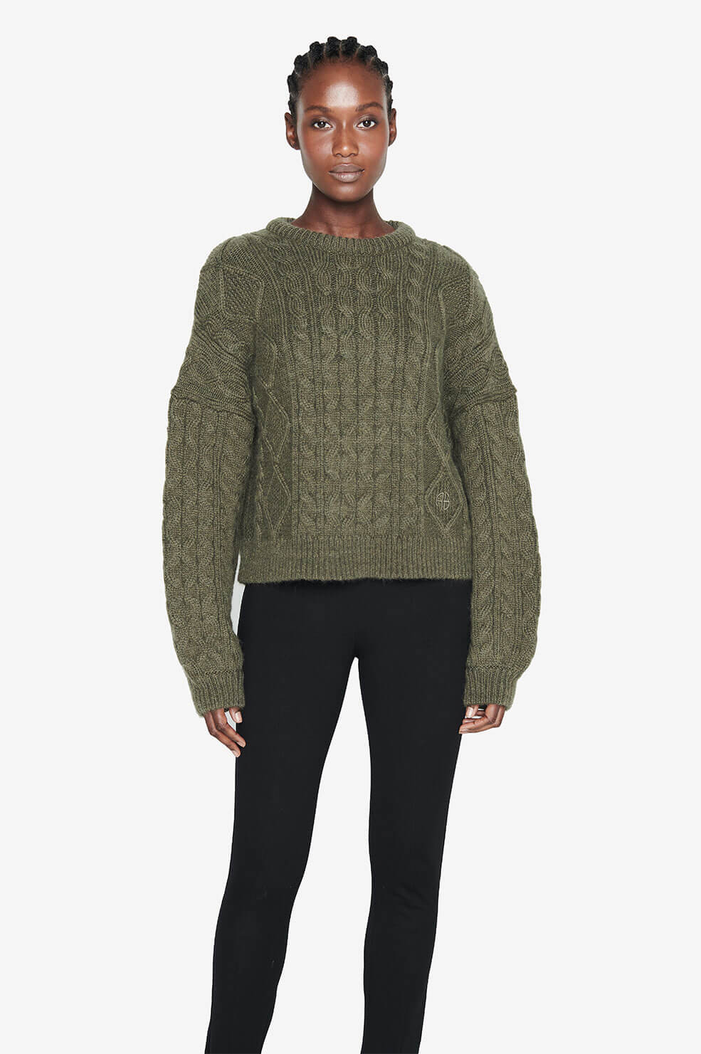 Irina Sweater - Olive Green | Anine Bing