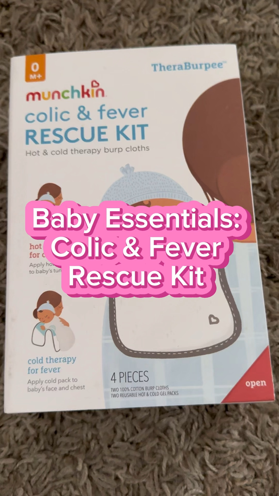 Baby essentials: this @munchkininc colic & fever relief kit has saved my sanity many times! 

It brings two burp towels that have pockets for an insert that can be either warmed up or cooled down. The warm one is perfect to help a colicky baby because the warmth gives them comfort. Just get the insert ready, put it inside the towel, then throw it over your shoulder and put baby’s belly to the warmth, and burp them there. 

Find this same one linked on my Amazon store 🫶🏼 
#momlife #baby 

#LTKVideo #LTKBaby #LTKBump
