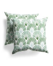 18x18 2pk Indoor Outdoor Deco Palm Pillow Set | Marshalls