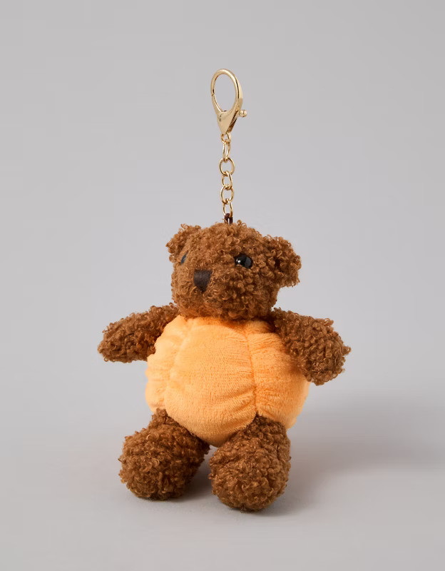 AEO Pumpkin Teddy Keychain | American Eagle Outfitters (US & CA)