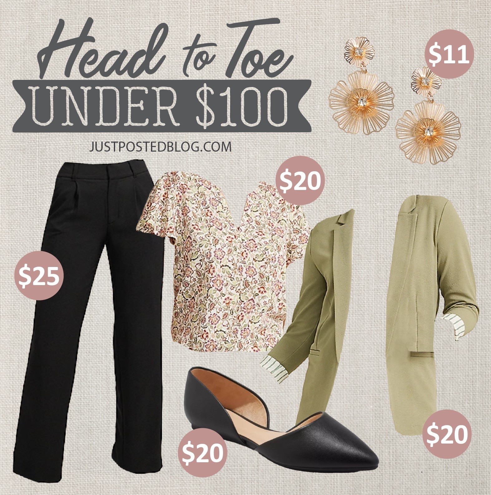 This is the perfect look for work, and the blazer is only $20 with the cutest striped sleeve detail! A great spring work outfit under $100! 

#LTKWorkwear #LTKOver40 #LTKFindsUnder100